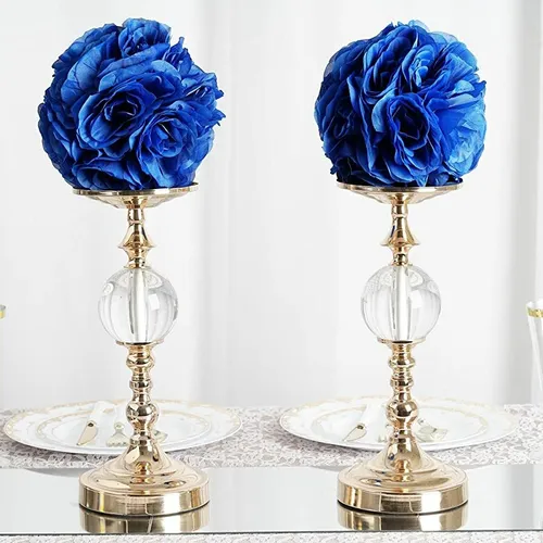 Artificial Rose Flower Ball - Royal Blue
