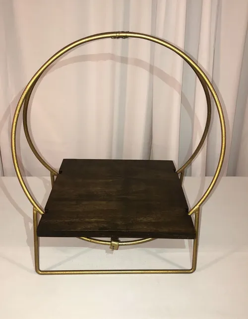 Gold Circular Display Stand