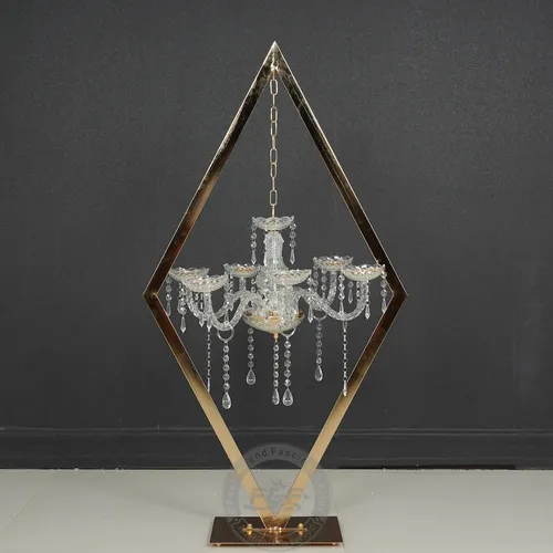 Diamond Rhombus Centerpiece - Gold