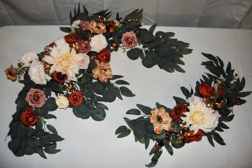 Artificial Flower Arrangements 2 pc - Terra Cotta