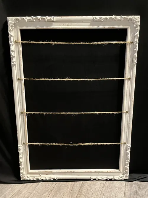 Vintage White Frame Display