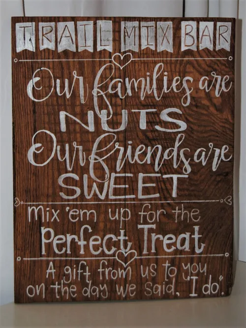 Sign - Trail Mix Bar
