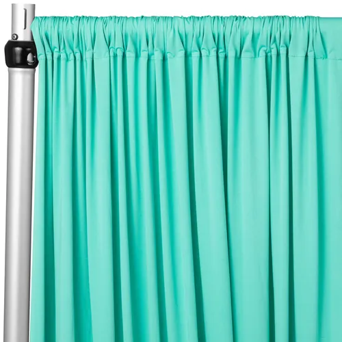 Curtain - 10' H x 5' W Spandex Backdrop - Turquoise