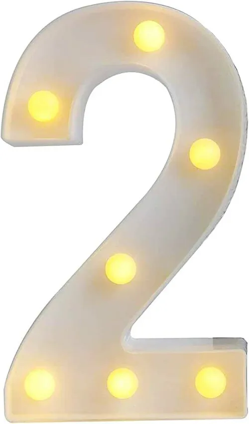 LED Marquee Light Up Number 2