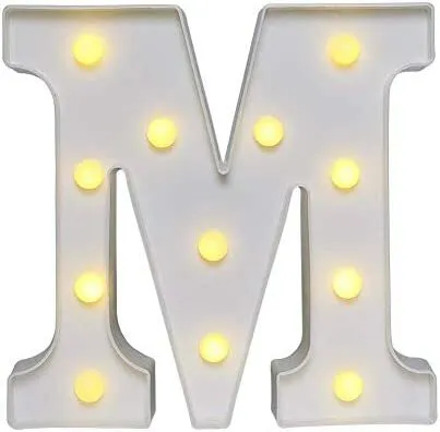 LED Marquee Light Up Alphabet Letter M