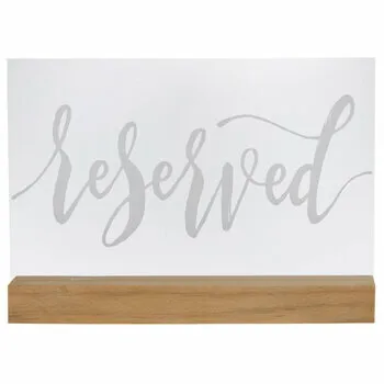 Sign - Reserved 