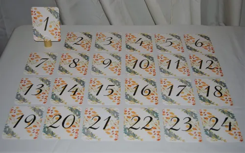 Table Numbers Set - Earth Tones 1 - 24