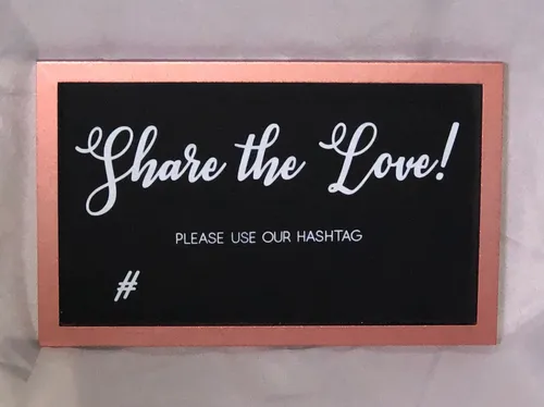 Sign - Hashtag - Brown