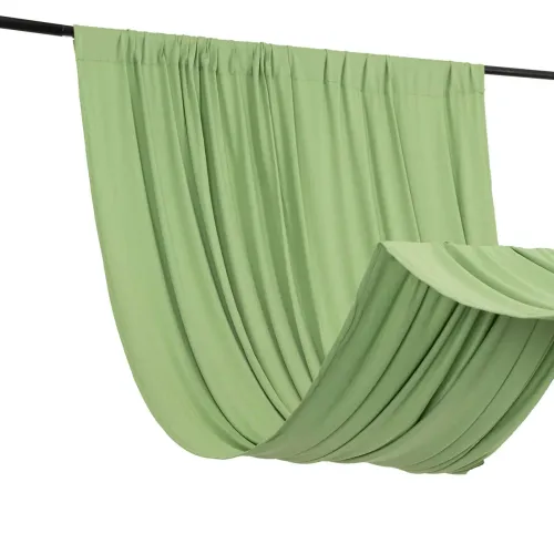 Curtain - 10' H x 5' W Spandex Backdrop - Sage