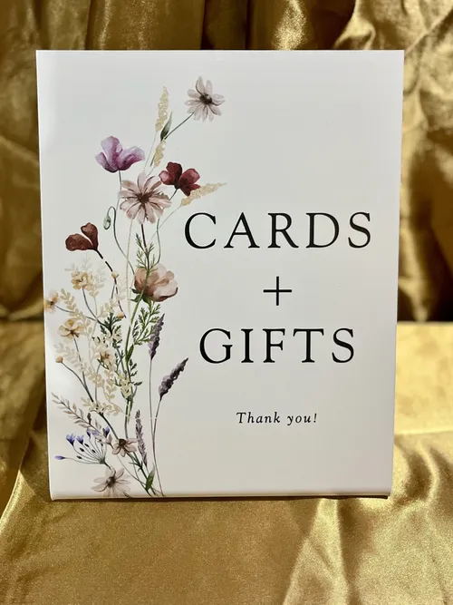 Sign - Cards and Gifts - Floral