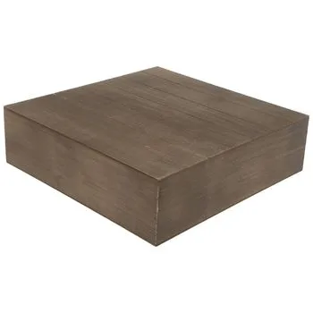 Cake Stand - Wooden Plank - Brown