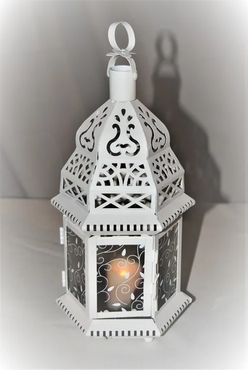 Lantern - White Moroccan