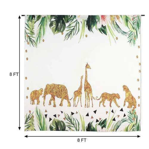 Backdrop - 8' x 8' Safari Animal