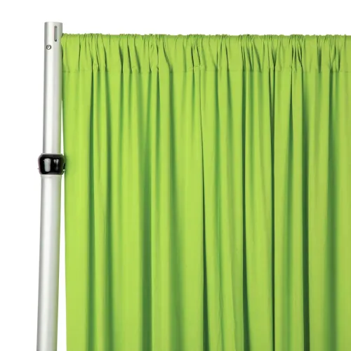 Curtain - 10' H x 5' W Spandex Backdrop - Apple Green