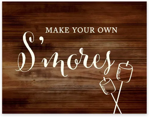 Sign - Make Your Own S'mores