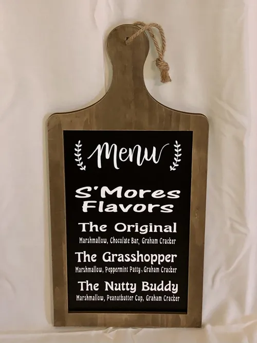 Sign - S'mores Menu