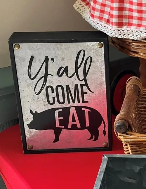 Sign - Y'all Come Eat