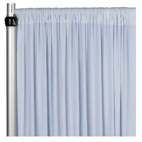 Curtain - 10' H x 5' W Spandex Backdrop - Dusty Blue
