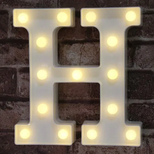 LED Marquee Light Up Alphabet Letter H