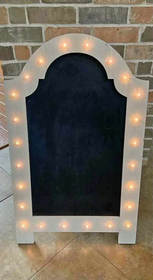 Light Up Chalkboard