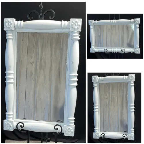 Vintage White Mirror