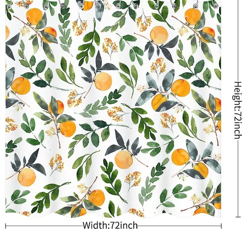 Backdrop - Oranges and Leaves Curtain
