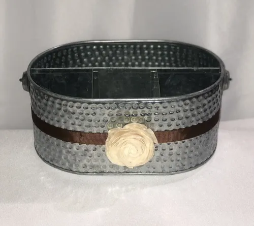 Galvanized Utensil Caddy