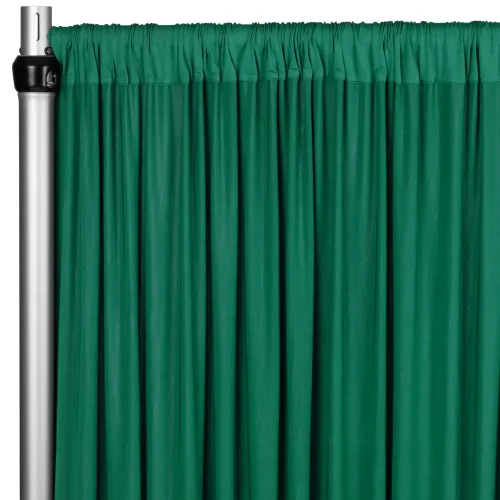 Curtain - 10' H x 5' W Spandex Backdrop - Emerald Green