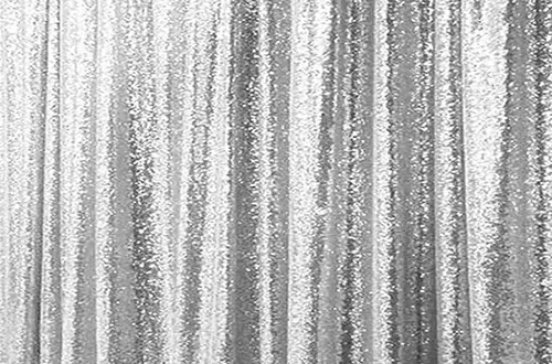 Curtain - 10' H x 4' W Sequin Backdrop - Silver