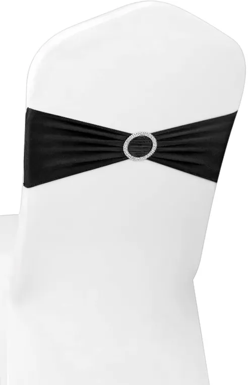Spandex Chair Band - Black with Buckle