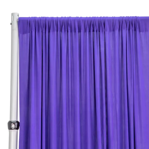 Curtain - 10' H x 5' W Spandex Backdrop - Purple