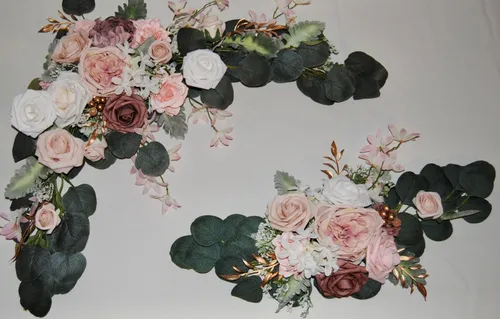 Artificial Flower Arrangements 2 pc - Pink