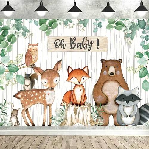 Backdrop - Woodland Oh Baby