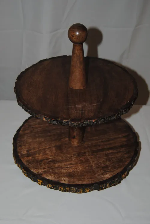 Cupcake or Dessert Stand - Woodland 2 Tier Rustic Stand