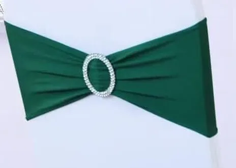 Spandex Chair Band - Green with Buckle