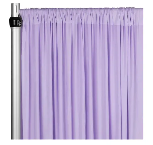 Curtain - 10' H x 5' W Spandex Backdrop - Lavender