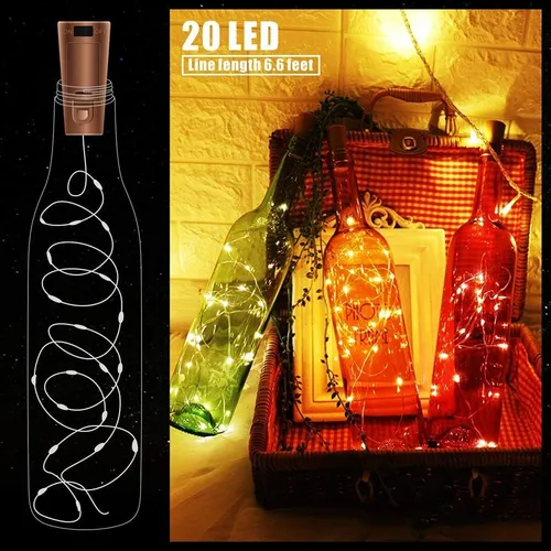Battery Operated LED Fairy Lights with Cork