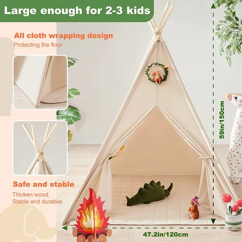 Tent - Large Canvas Teepee