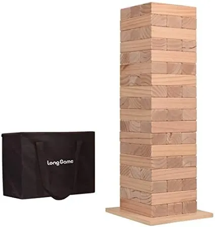 Game - Giant Tumbling Tower with Carrying Tote