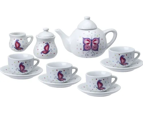 Tea Set - Butterflies Pattern