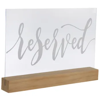 Sign - Reserved 