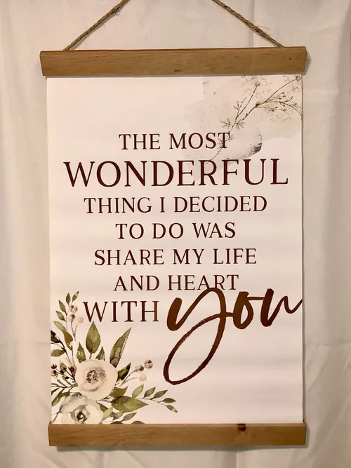 Sign - The Most Wonderful Thing I Decided To Do - Canvas and Wood