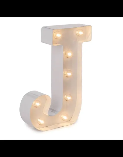 LED Marquee Light Up Alphabet Letter J