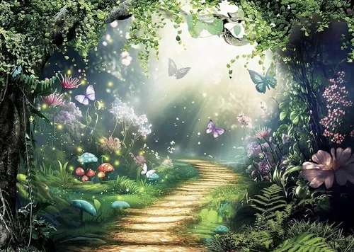 Backdrop - Enchanted Woodland Fairy