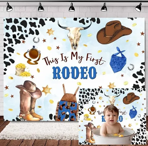 Backdrop - This Is My First Rodeo 10' x 8' 