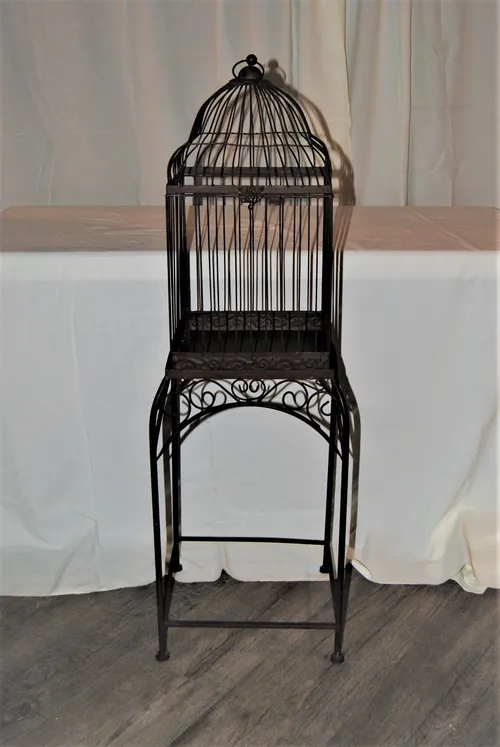Decorative Vintage Bird Cage with Stand