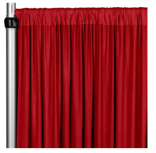 Curtain - 10' H x 5' W Spandex Backdrop - Red