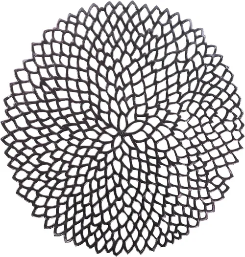 Charger - Pressed Vinyl Placemat - Black