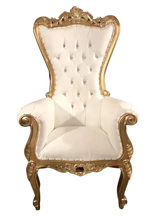 Chair - Throne Chair - Gold