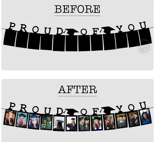 Proud of You Graduation Banner